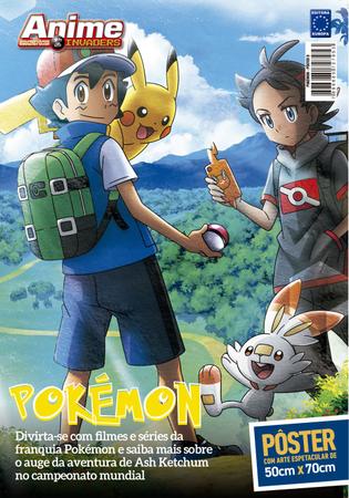 SUPERPÔSTER ANIME INVADERS - POKÉMON - ARTE D - ASH KETCHUM E PIKACHU -  JOURNEYS