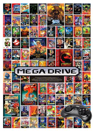 Imagem de Superpôster old!gamer - mega drive - arte a - grandes sucessos