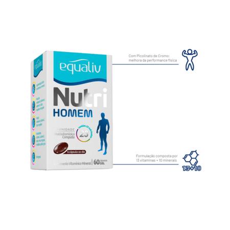 Imagem de Suplemento Alimentar Nutri Homem C60 caps - Equaliv