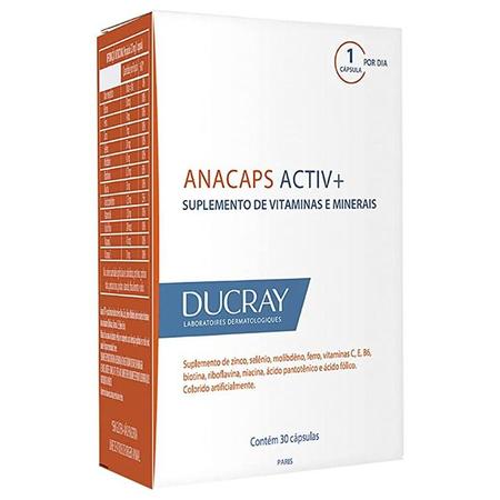 Imagem de Suplemento Alimentar para Cabelos e Unhas Anacaps Activ+ com 30 cápsulas