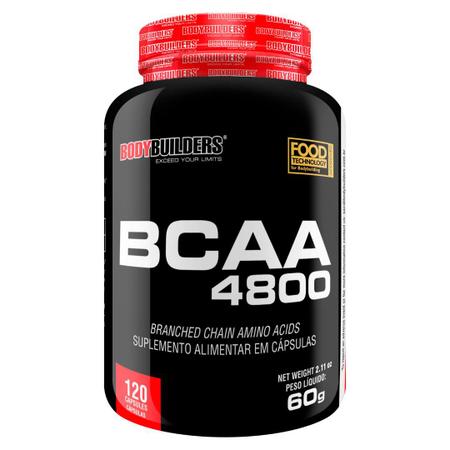 Imagem de Suplemento BCAA 4800 120 Cápsulas  Suplemento em pó para Recuperação Muscular- Academia