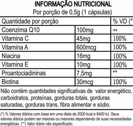 Imagem de Suplemento Coenzima Q10 - Cápsula do Tempo 500mg - 30 Cápsulas