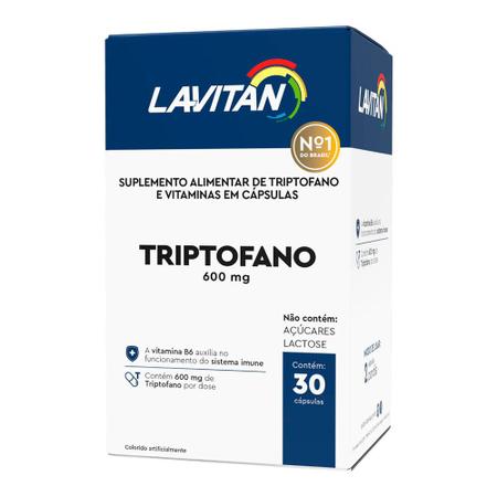 Imagem de Suplemento de Triptofano 600mg e Vitaminas Cápsulas Lavitan