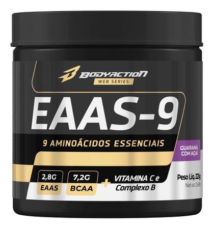 Imagem de Suplemento Eaas-9 225g Aminoácidos Eaa-9 Premium Bodyaction