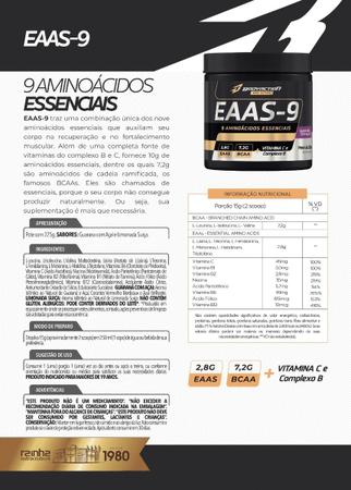 Imagem de Suplemento Eaas-9 225g Aminoácidos Eaa-9 Premium Bodyaction