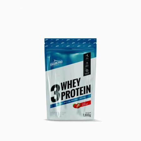Imagem de Suplemento em pó Shark Pro Whey 3W proteínas sabor baunilha 1,8kg refil