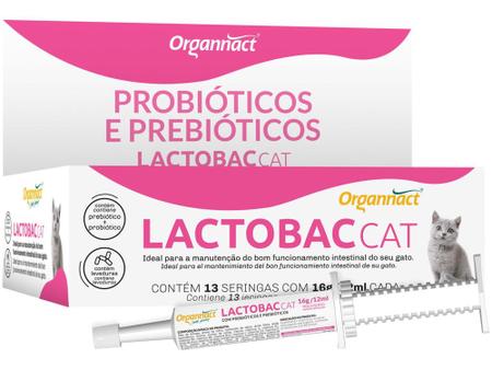 Imagem de Suplemento Organnact Lactobac Cat - para Gato 12ml