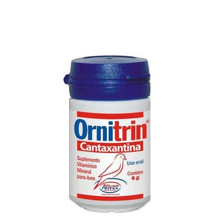 Imagem de Suplemento Vitamínico Alivet Ornitrim Cantaxantina para Pássaros - 6 g