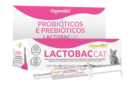 Imagem de Suplemento Vitamínico Lactobac Cat Kit 13 bisnagas com 16g - Organnact