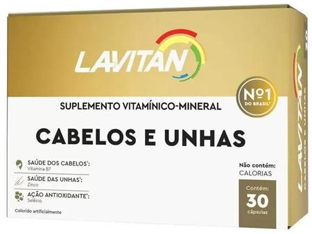 Imagem de Suplemento Vitaminico Lavitan Cabelos e Unhas 30 Cap