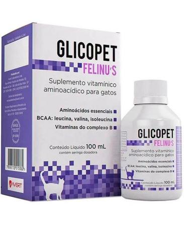 Imagem de Suplemento Vitamínico para Gatos Glicopet Felinus - 100 ml