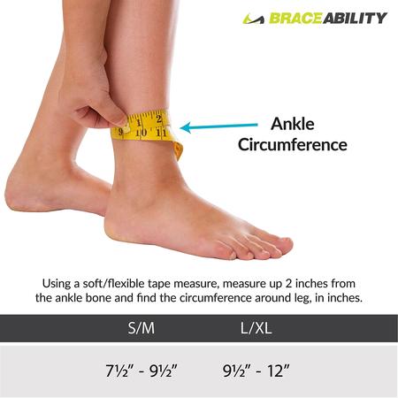 Imagem de Suporte AFO Foot Drop BraceAbility, ajustável, macio, tornozelo