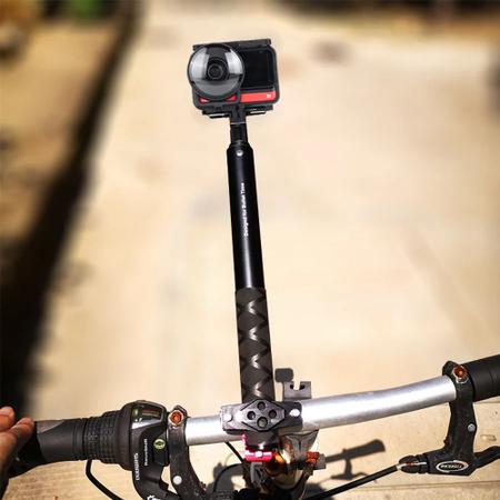 Imagem de Suporte Alumínio para Moto + Bastão Invisível para Câmeras 360