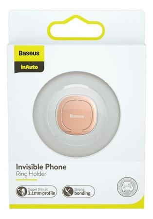 Imagem de Suporte Anel P/ Celular Baseus Colável iPhone Android Rosé