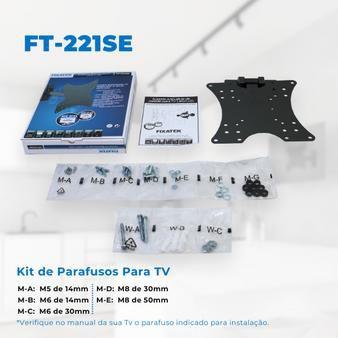 Imagem de Suporte Articulado para TV LED / OLED / QLED 23" até 47" com Peso até 20kg FT-221SE - Fixatek