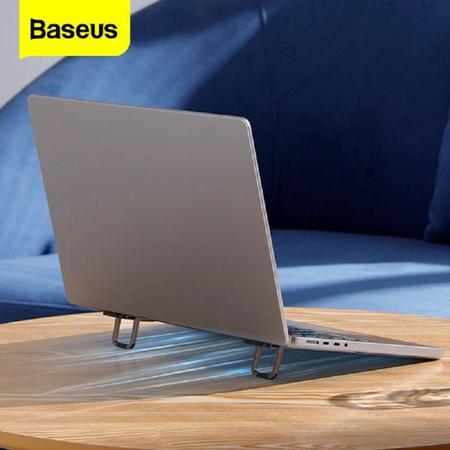 Imagem de Suporte Base Notebook Tablet Desktop Mesa Portátil Adesivo Metal Laptop Par Prático - Baseus