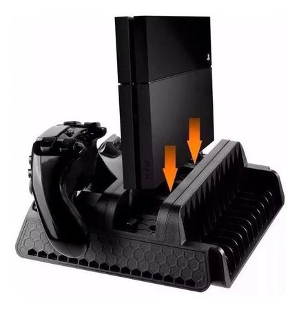 Suporte Base Vertical, Cooler E Carregador Compativel Ps4 Pro Slim Fat.  Marca - Dube - DACAR - Acessórios PS4 - Magazine Luiza