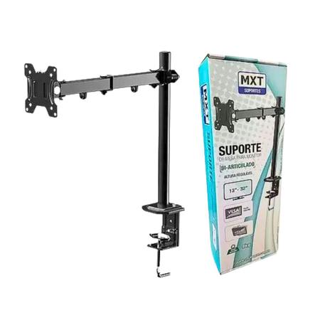 Suporte Bi-Articulado de Mesa para Monitor de 13-32"- AR-203 - mxt Imagem de Suporte Bi-Articulado de Mesa para Monitor de 13-32"- AR-203