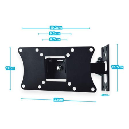 Imagem de Suporte Bi Articulado Para Tv Monitor De Até 56 Pbc300