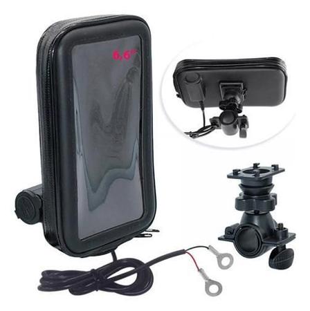 Imagem de Suporte Capa Celular Gps Moto Bike Prova D Agua Resistente