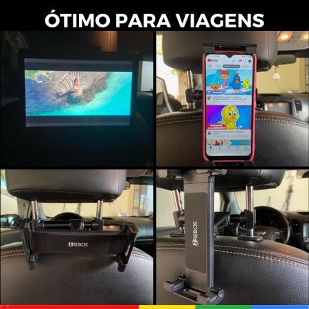 Imagem de Suporte Carro Banco Traseiro Passageiro Celular Tablet 12 polegadas
