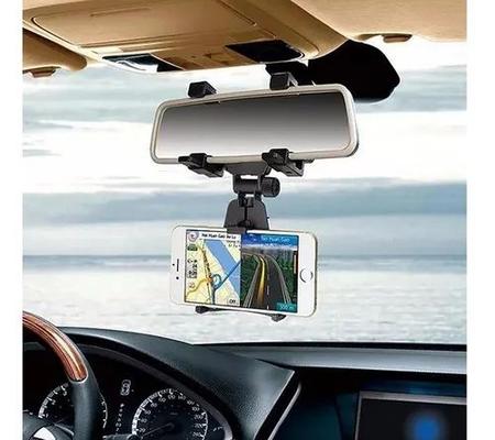 Imagem de Suporte Celular Carro Retrovisor Smartphone Gps
