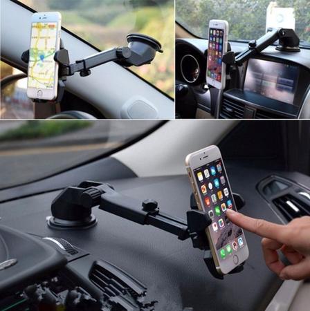 Suporte Celular Carro Veicular Trava Automática Anti Queda