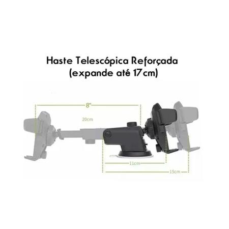 Imagem de Suporte Celular Para Carro Modelo Universal Vidro e Painel