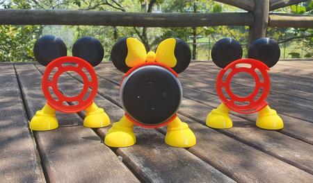 Imagem de Suporte compatível com Alexa Echo Dot 3 - Tema Mickey E Minnie