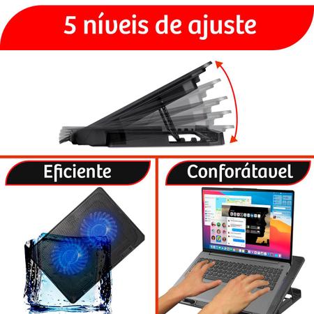 Imagem de Suporte Cooler Para Notebook C3tech NBC-50 Ergonomica Leve