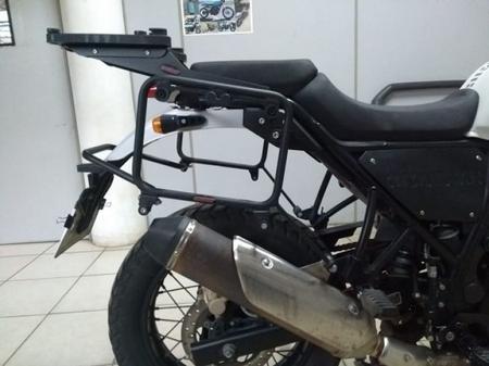 Imagem de * suporte de bau mala lateral ferro traseiro royal enfield himalayan