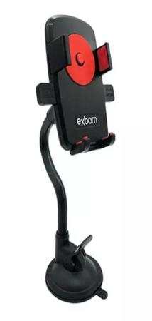 Suporte de Carro Para Celular Encaixe Univeral Fixação por Ventosa 1 Peça - SP-T24S - Exbom Imagem de Suporte de Carro Para Celular Encaixe Univeral Fixação por Ventosa 1 Peça - SP-T24S