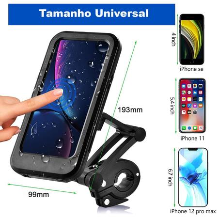 Suporte Celular Moto Bike Bicicleta Universal Articulado 360 A Prova D'agua