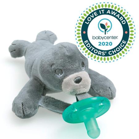 Suporte de chupeta com pelúcia removível, seguro e macio para bebês, 0m+ - Philips AVENT Imagem de Suporte de chupeta com pelúcia removível, seguro e macio para bebês, 0m+
