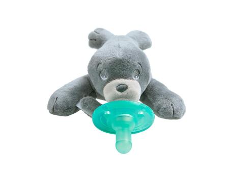 Suporte de chupeta com pelúcia removível, seguro e macio para bebês, 0m+ - Philips AVENT Imagem de Suporte de chupeta com pelúcia removível, seguro e macio para bebês, 0m+