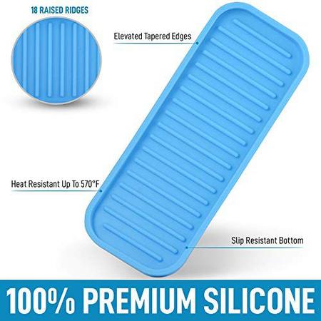 Imagem de Suporte de esponja de silicone para pia de cozinha (9x3.5) - Durável e prático
