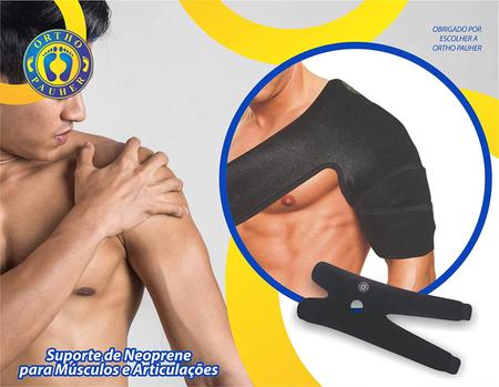 Imagem de Suporte de neoprene para musculos e articulações - preto