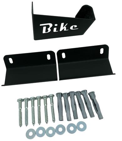 Imagem de Suporte de Parede Para Bicicleta MTB Apoio Horizontal - BIKE Preto - FORTTE INOX BRASIL