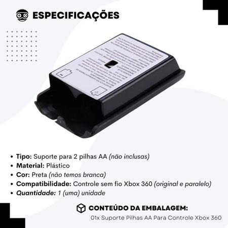 30 Unidades Suporte Tampa Pilha Compatível Controle Xbox 360 - Up Brasil -  Acessórios Xbox 360 - Magazine Luiza