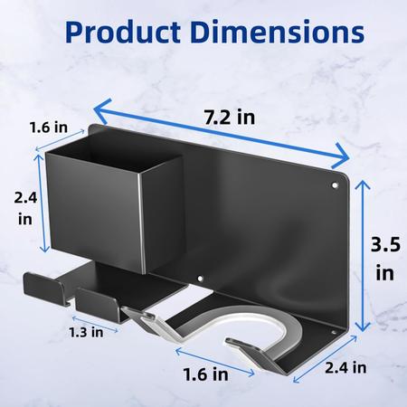 Imagem de Suporte de secador de cabelo UEMUSI montado na parede para Dyson Supersonic