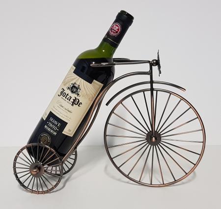 Imagem de Suporte de Vinho Decoração Bike Adega de Mesa Aço Artesanal Presente