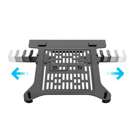 Imagem de Suporte Duplo Notebook e Monitor Articulado com Bandeja e Pistão a Gás para Mesa - North Bayou F160 FP-2 NB