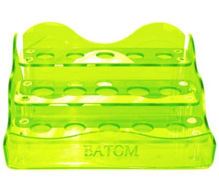 Imagem de Suporte em Acrílico Verde Limão Para Batom com 15 Cavidades - Santa Clara