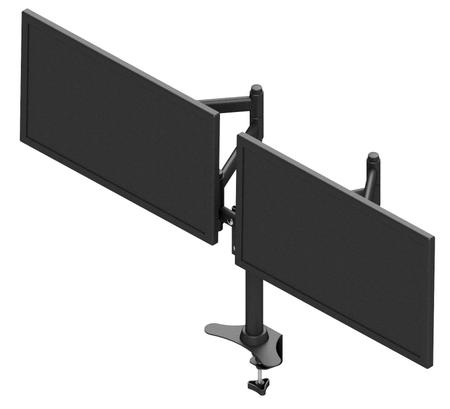 Imagem de Suporte fixo de mesa para 2 monitores ou tv de 10 a 24 polegada -suporte completo