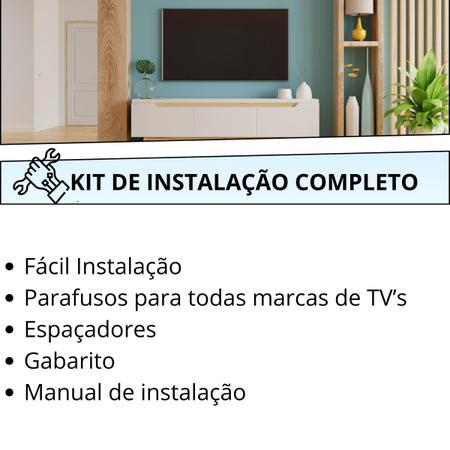 Imagem de Suporte Fixo Para TV de Parede Painel universal 14" A 100" ELG