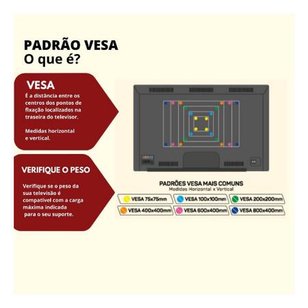 Imagem de Suporte Fixo Parede Tri Artitulado Monitores Led/ldc 47 Pol