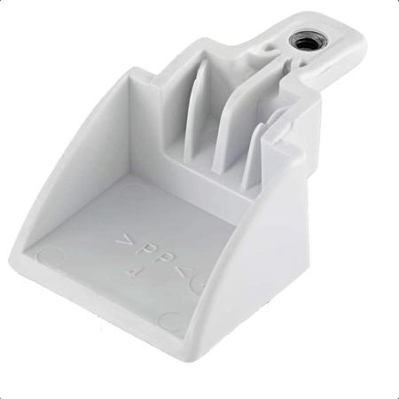 Suporte Inferior Puxador Branco Geladeira Electrolux DF42 Imagem de Suporte Inferior Puxador Branco Geladeira Electrolux DF42