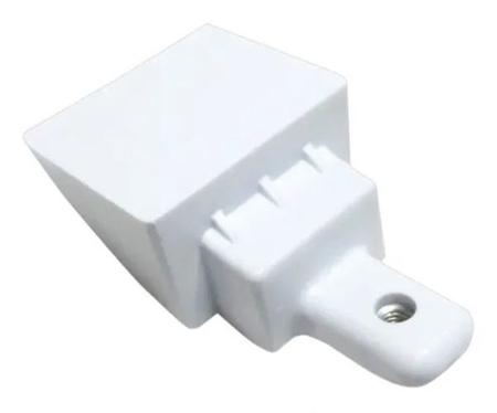 Suporte Inferior Puxador Branco Geladeira Electrolux DF42 Imagem de Suporte Inferior Puxador Branco Geladeira Electrolux DF42