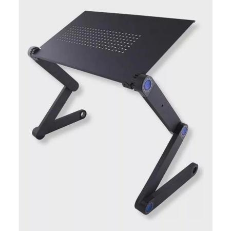 Imagem de Suporte Multifuncional  Dobrável De Cama Desk Slim Mesa Articulada Com Mousepad Para Notebook