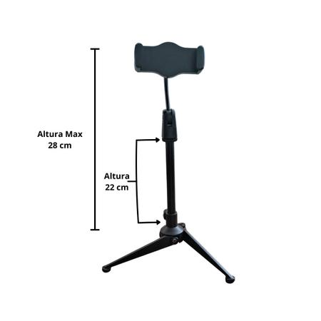 Imagem de Suporte MXT MX-C01 Tripé de Mesa para Celular de 6 a 9 Polegadas